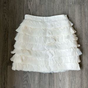 Club Monaco fidelma feather mini skirt size 6